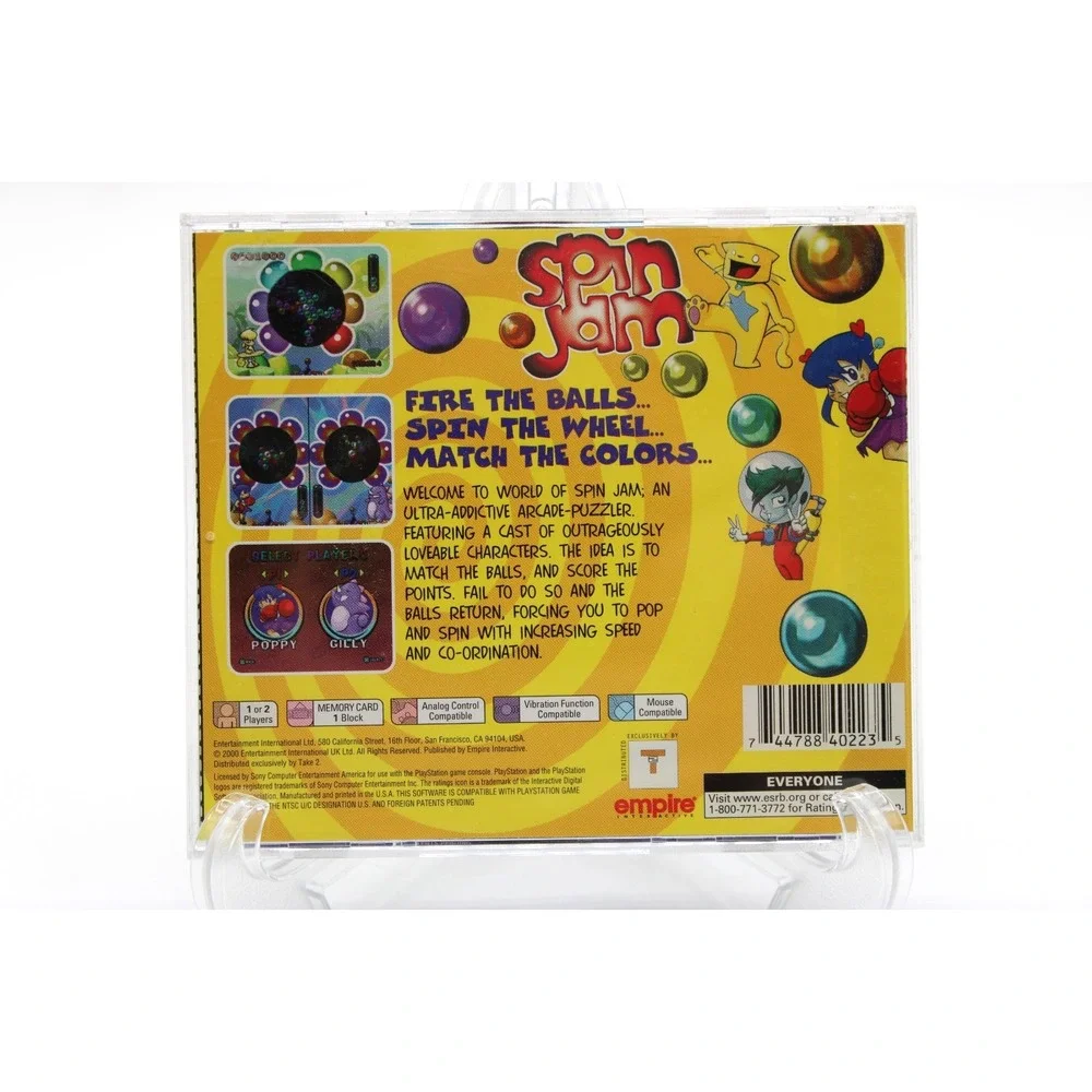 PS1 Spin Jam Puzzled? You Will Be (Sony PlayStation 1,  2000) CIB w/ Manual +Reg